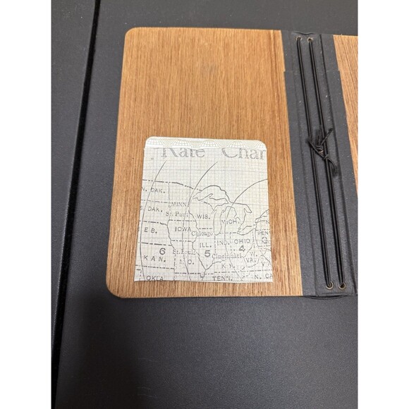 Travel Journal Wooden Covered Notebook/Journal 9"x6" - Picture 3 of 7